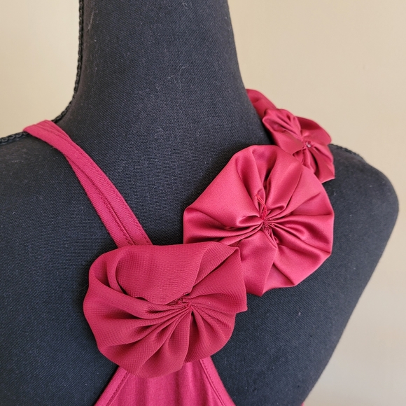 NWOT Deep Red Racerback Tank Top - Picture 5 of 11